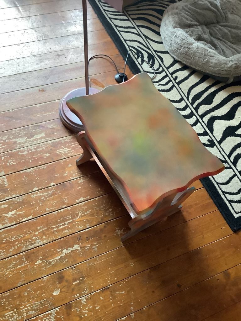 Lamp and magazine rack