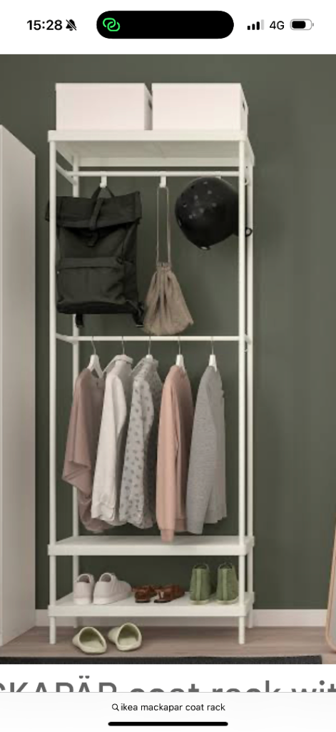 IKEA MACKAPÄR Coat Rack Wardrobe with Shoe Storage 