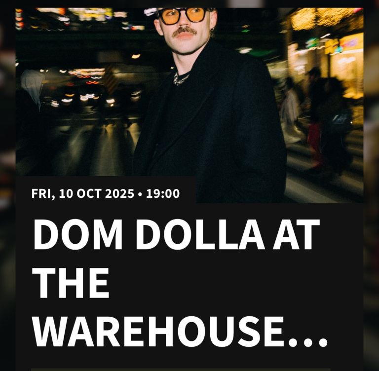 Dom Dolla at the warehouse project, Friday 10th October 