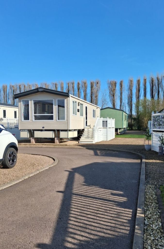  2014 ABI Alderley caravan sited in Stratford upon Avon