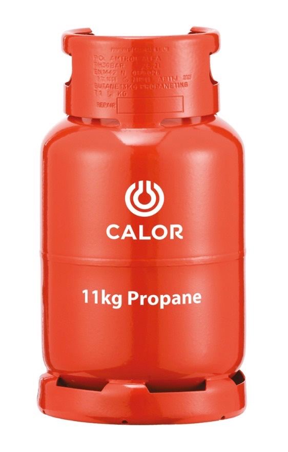 Empty 11kg propane gas cylinder 
