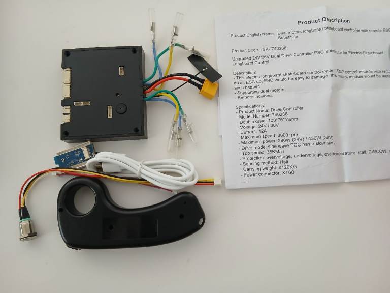 Electric Skateboard Control System with Remote - New