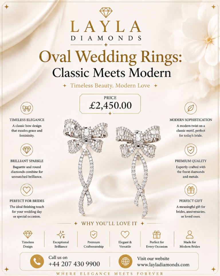 Bow Studs: Modern & Timeless Diamond Earrings | Layla Diamonds
