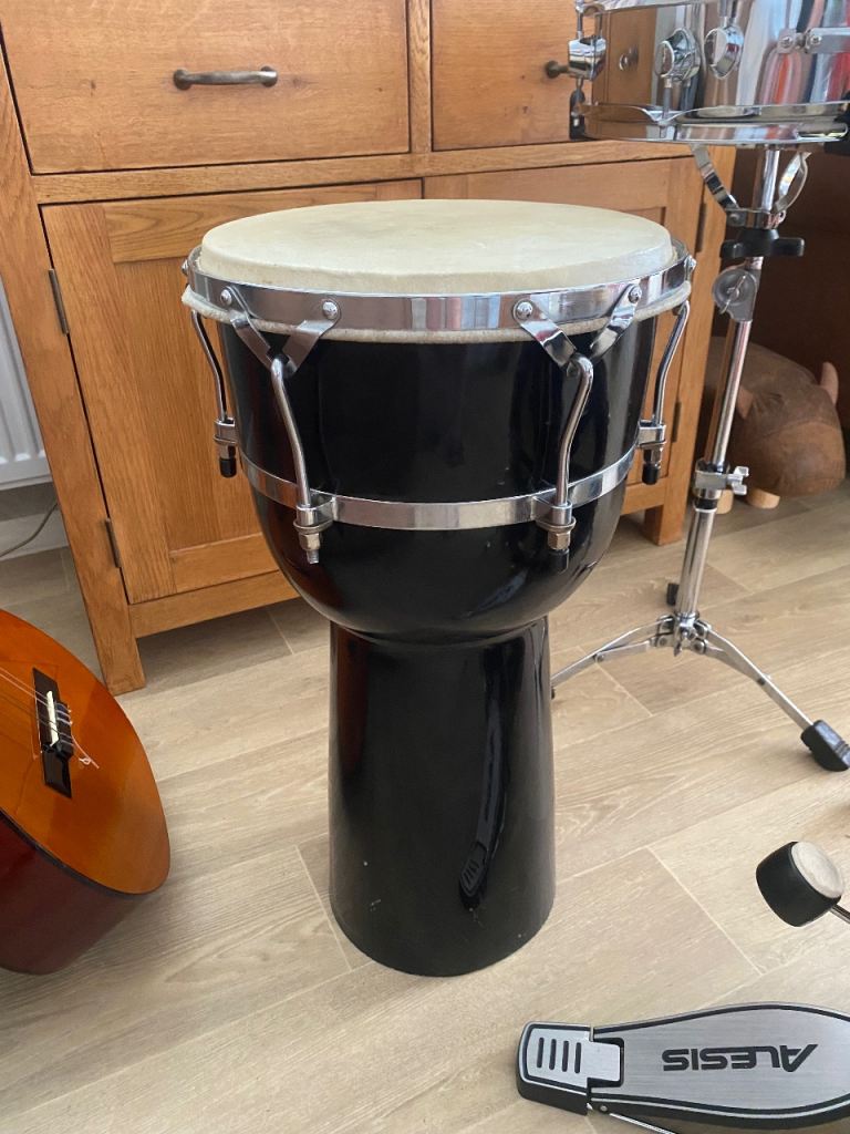 Black Bongo Drum - Good Condition