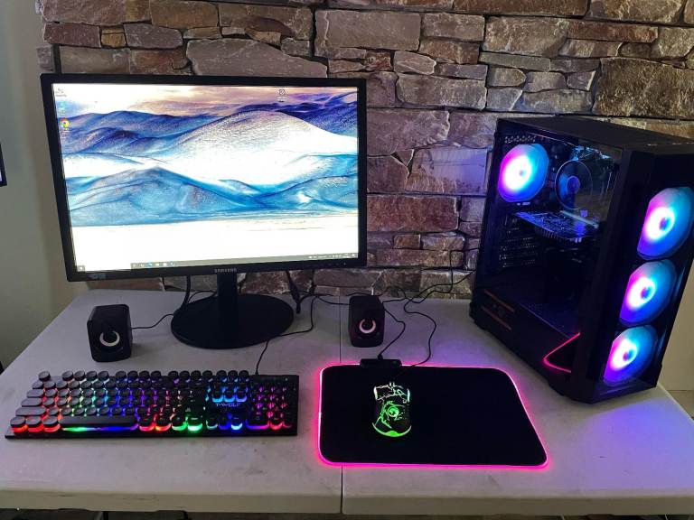 image for FULL Gaming Setup i7 4.0GHz QuadCore Dedicated NVIDIA Geforce Graphics SSD Big Monitor