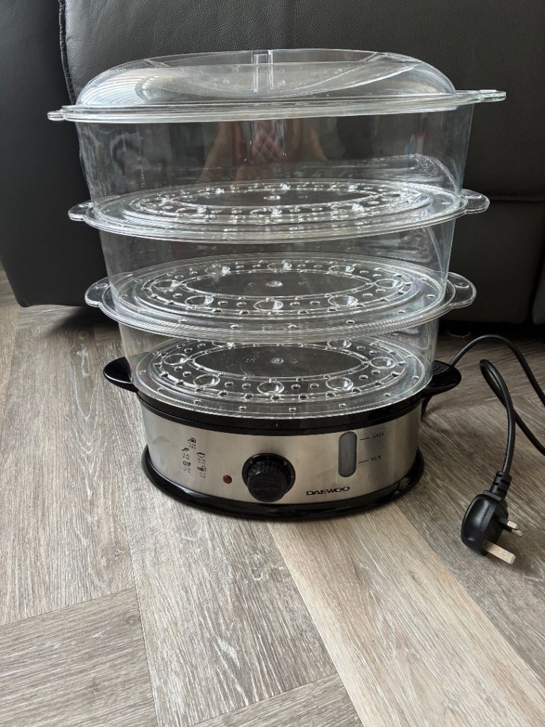 Daewoo 3-Tier Electric Food Steamer – Good Condition