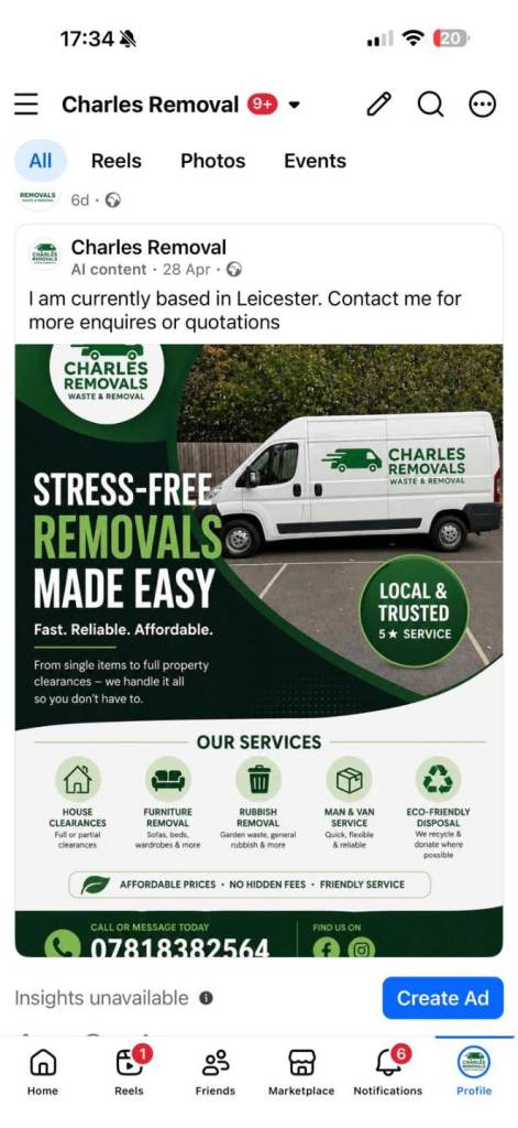 Man and Van for hire. For all your logistically requirements 