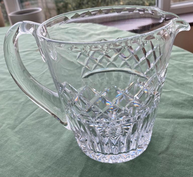 Heavy Cut Crystal Jug