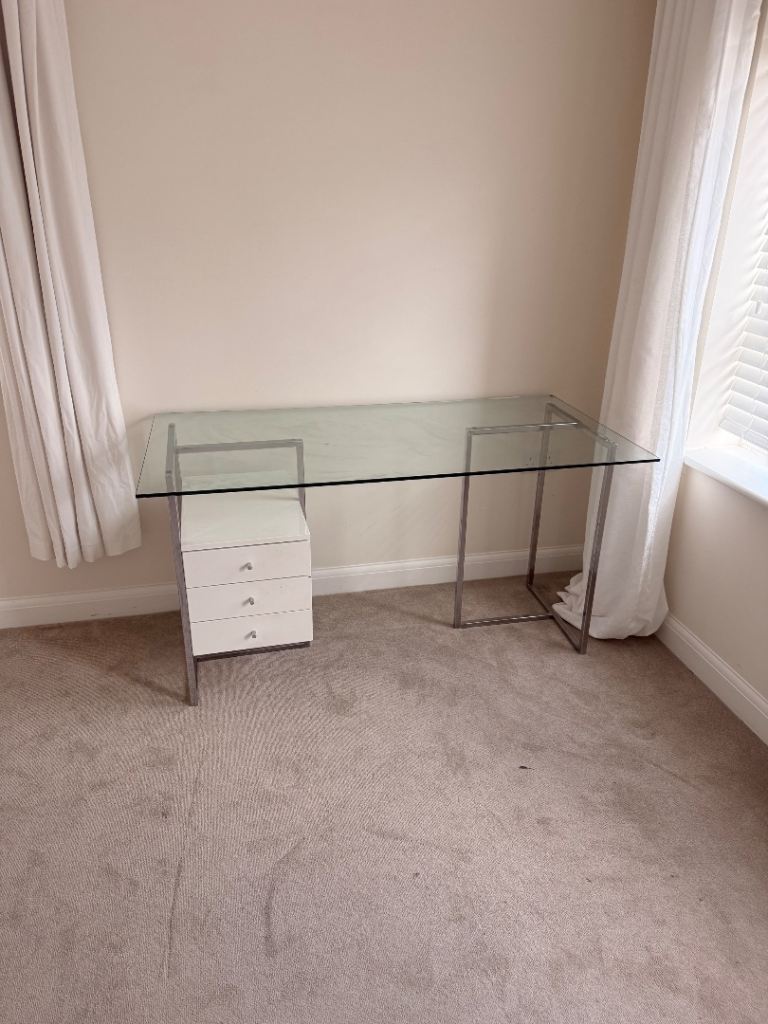 Large glass Desk table 