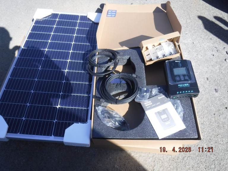 Renogy complete solar power kit suitable for campervan or shed