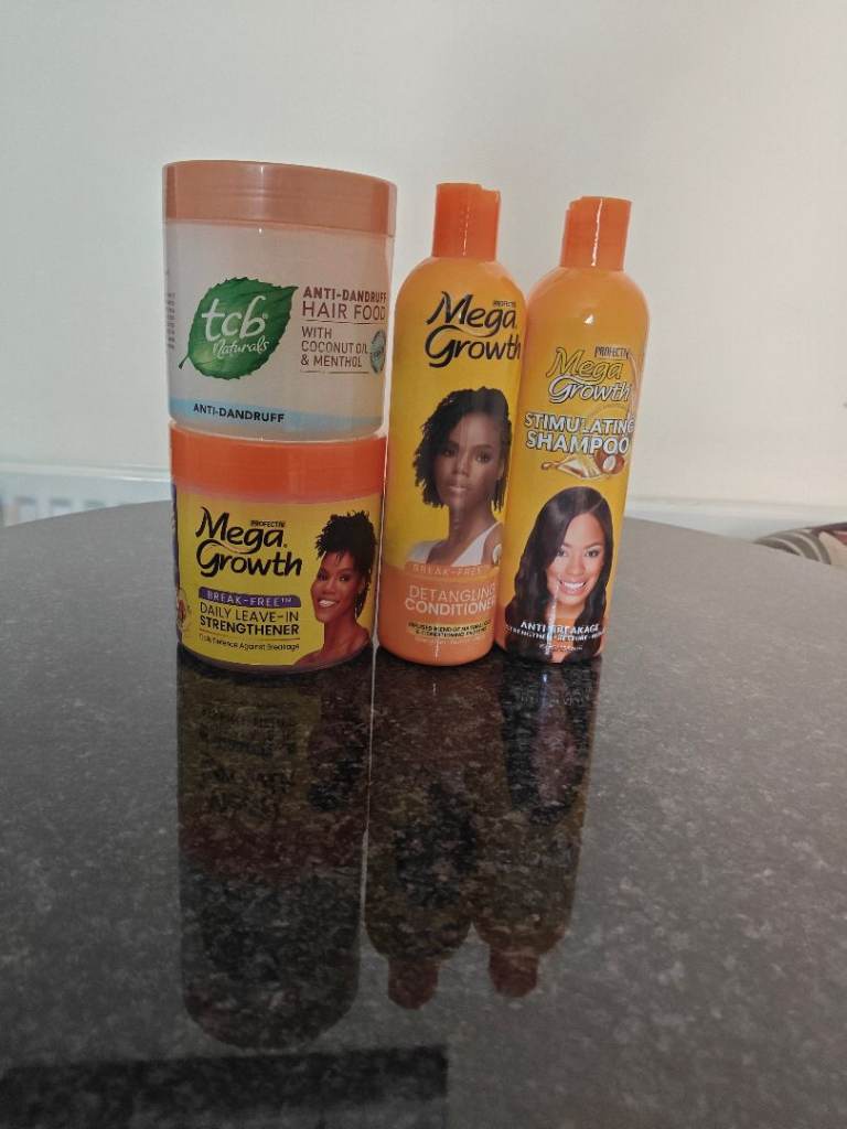 MegaGrowth Shampoo & Conditioner Plus TCB Hair Food Set
