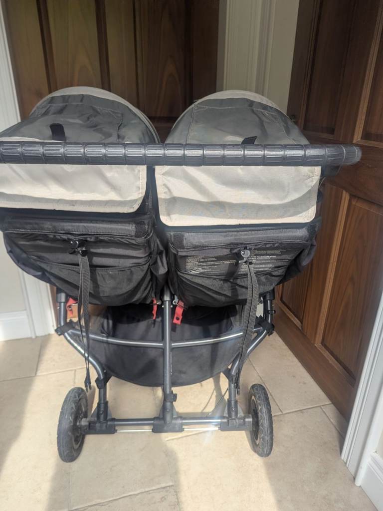 Baby Jogger City Mini GT Double Pushchair – Grey, Good Condition