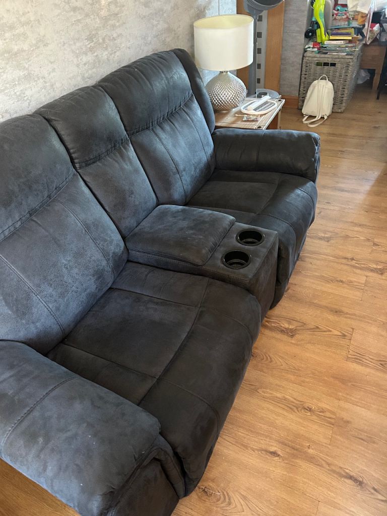 2 Recliner Sofas One cinema one and one standard 2 seater one 