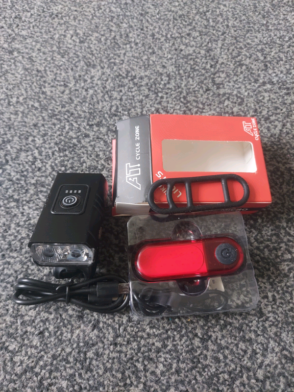 1000 lumens front and rear bike lightsnew unused
