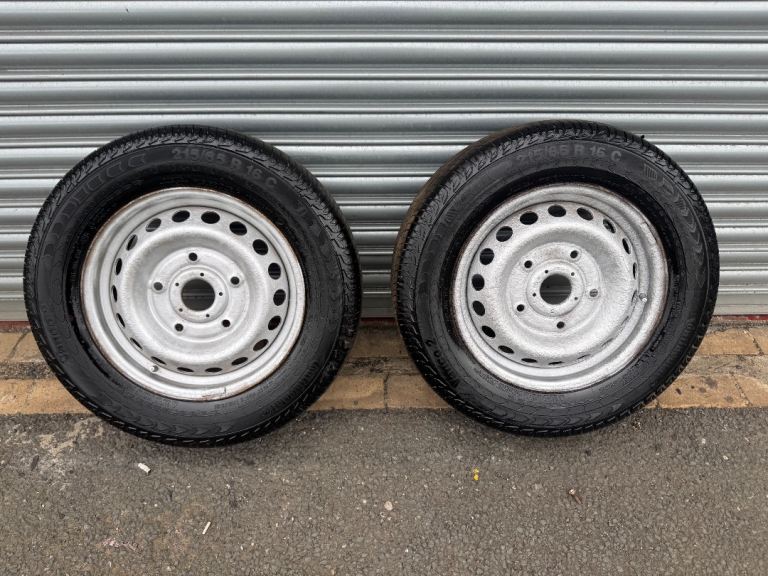 Ford transit custom mk8 x2 matching continental spare wheels an tyres 