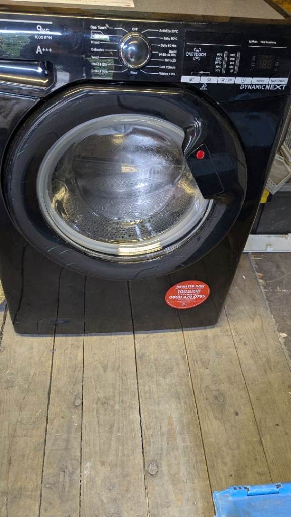 Hoover Dynamic Next Washing Machine - Black, Good Condition