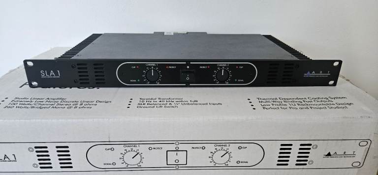 Art SLA-1 Stereo Studio Amplifier 1U Rack 