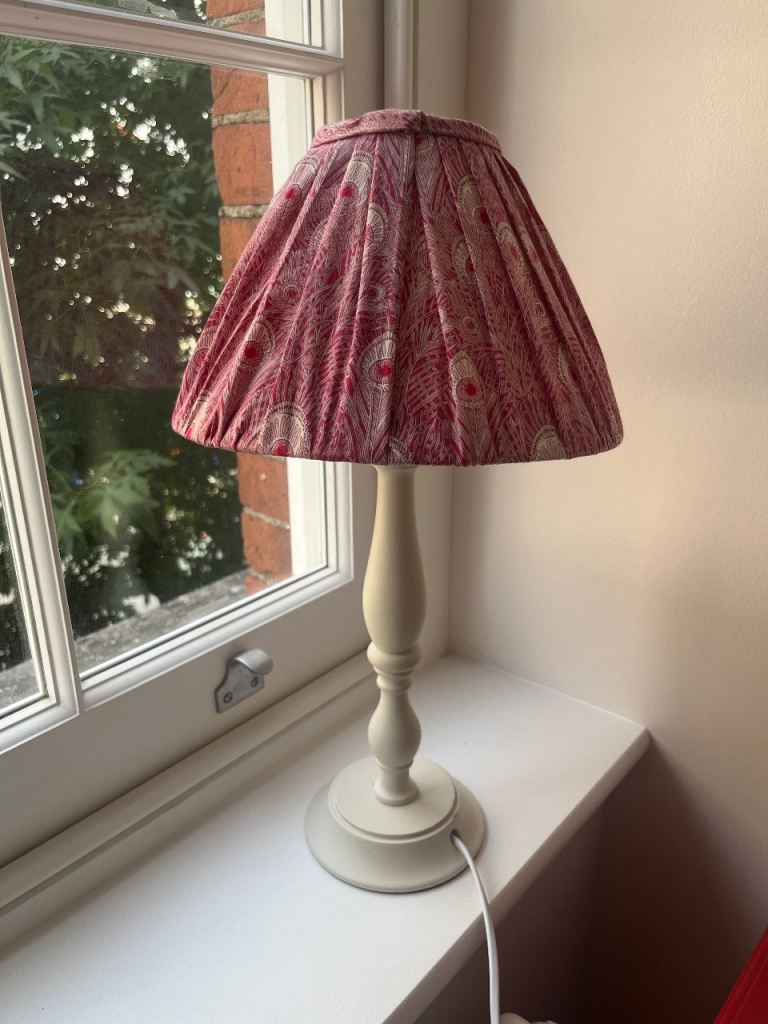 FREE Table Lamp with Pink Fabric Shade – Good Condition