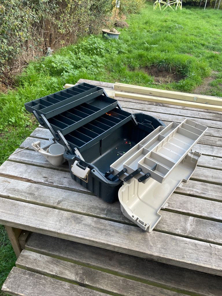 Plano Hip Roof Tackle Box w/6-Trays - Green/Sandstone 861600 UPC 