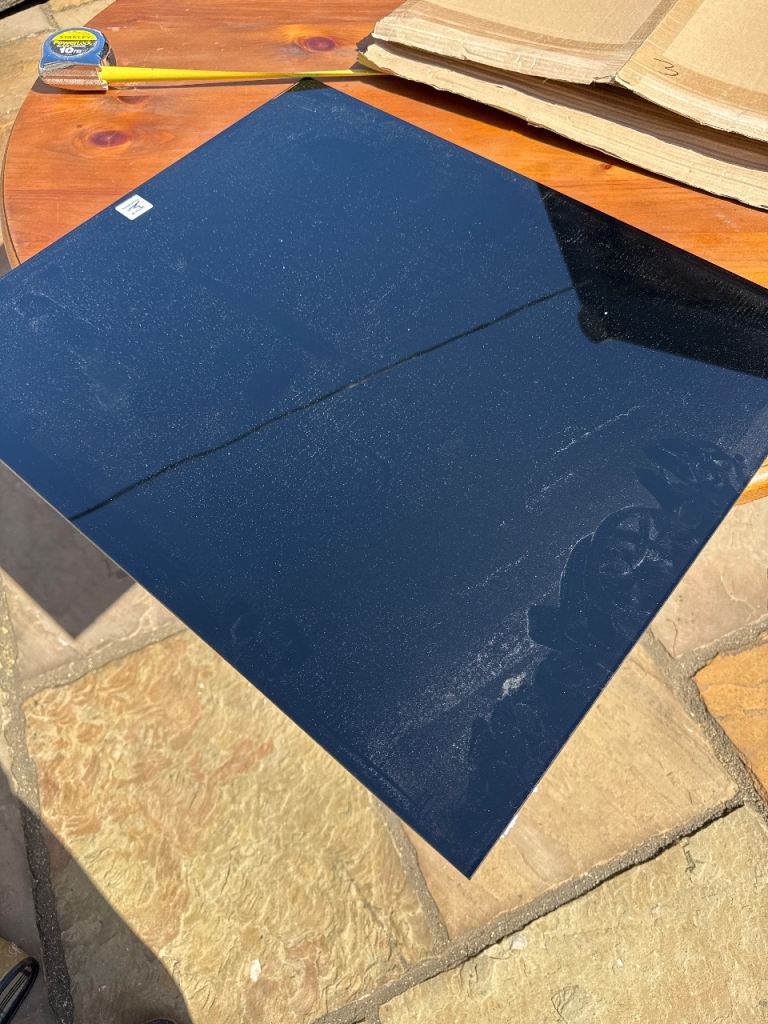 Kitchen hob splashback