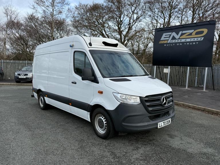 2021 70 REG MERCEDES-BENZ SPRINTER 315 2.0 DIESEL MWB HIGH ROOF FRIDGE VAN 