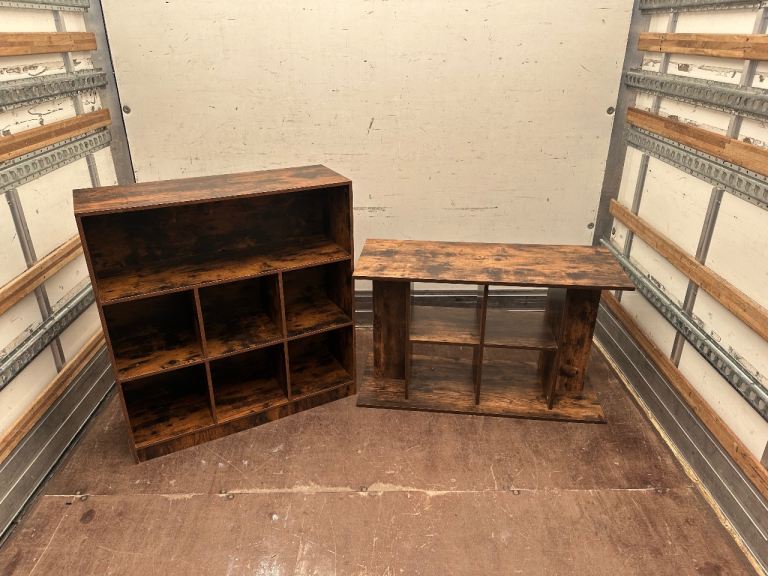 Pair of Wooden Storage Units - Bookshelves or Shoe Racks