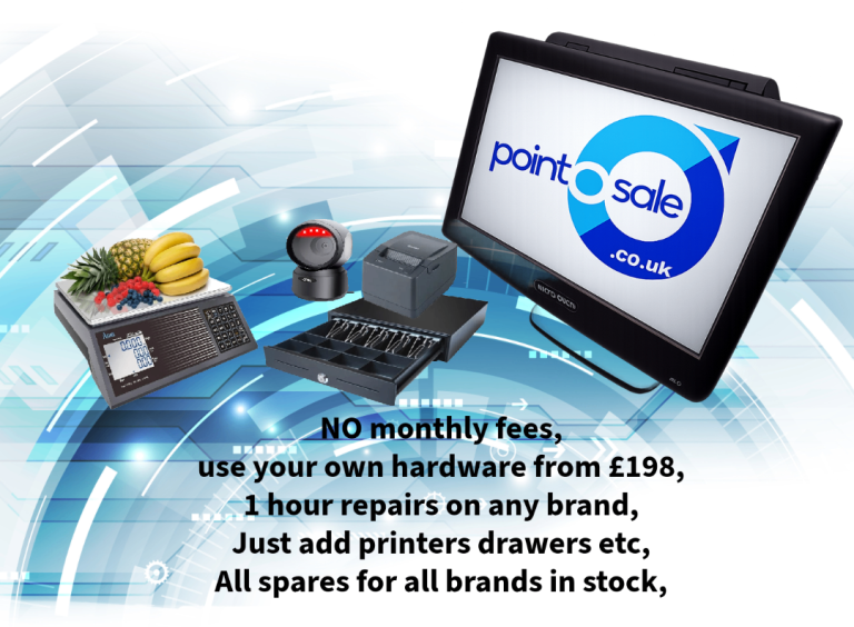 Till epos no monthly fees fast food restaurant supermarket pub club phone flower shop