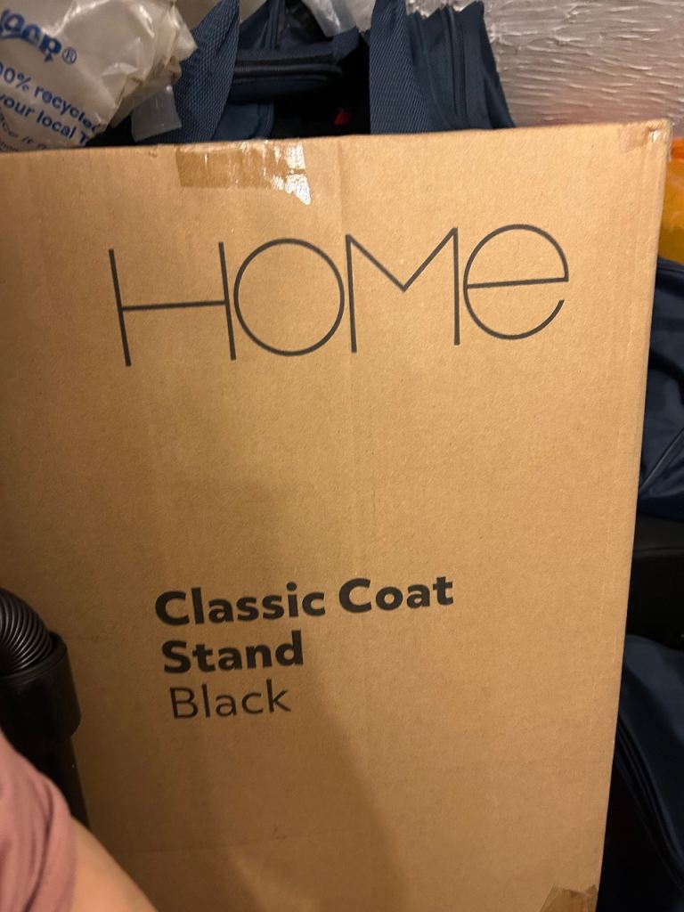 HOME Classic Coat Stand - Black, Brand New in Box
