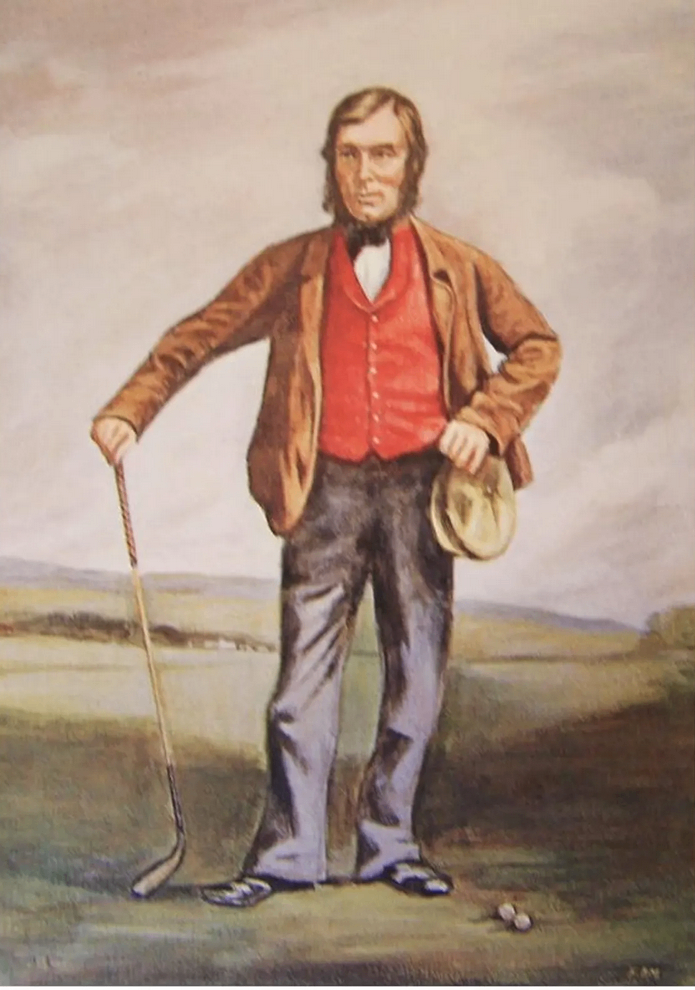 REPRO ANTIQUE PRINT - First Professional Golfer- Allan Robertson (1815-1859) - 21 cm x 30 cm 