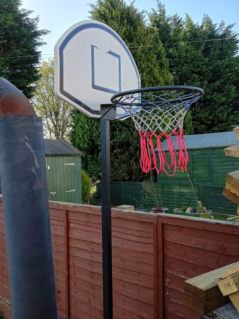 Basketball net and ball