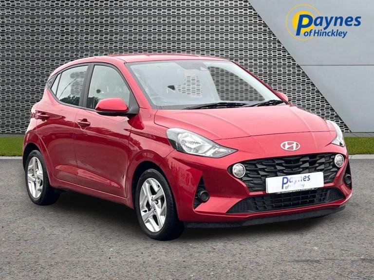 2022 Hyundai i10 SE CONNECT 1.0L 66BHP 5 Spd in Red FSH CAR PLAY AC 