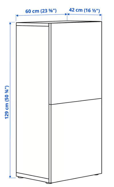 IKEA Besta unit With Red Gloss Door, 3 Shelves & 2 drawers FREE DELIVERY 169