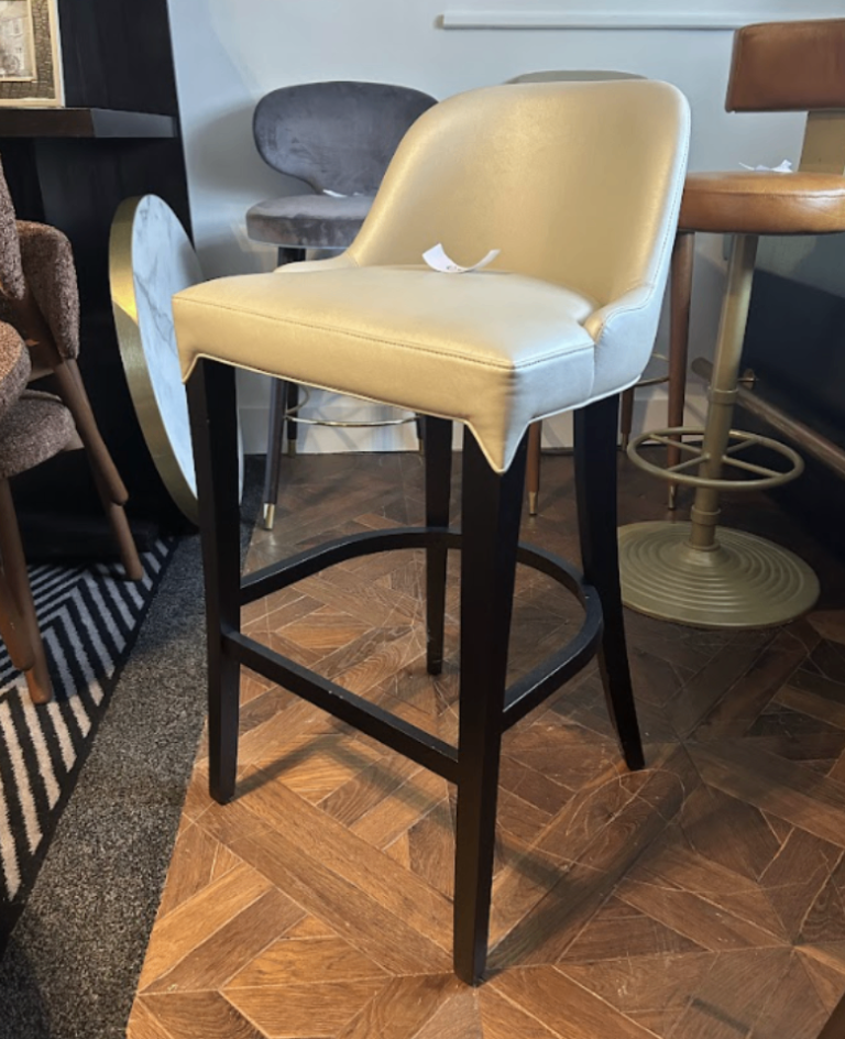 Bespoke Made, Showroom- Smooth White Bar Stool
