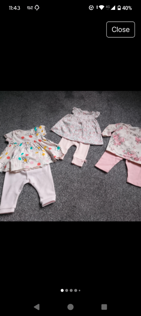 Baby girl dress sets 0-3 months