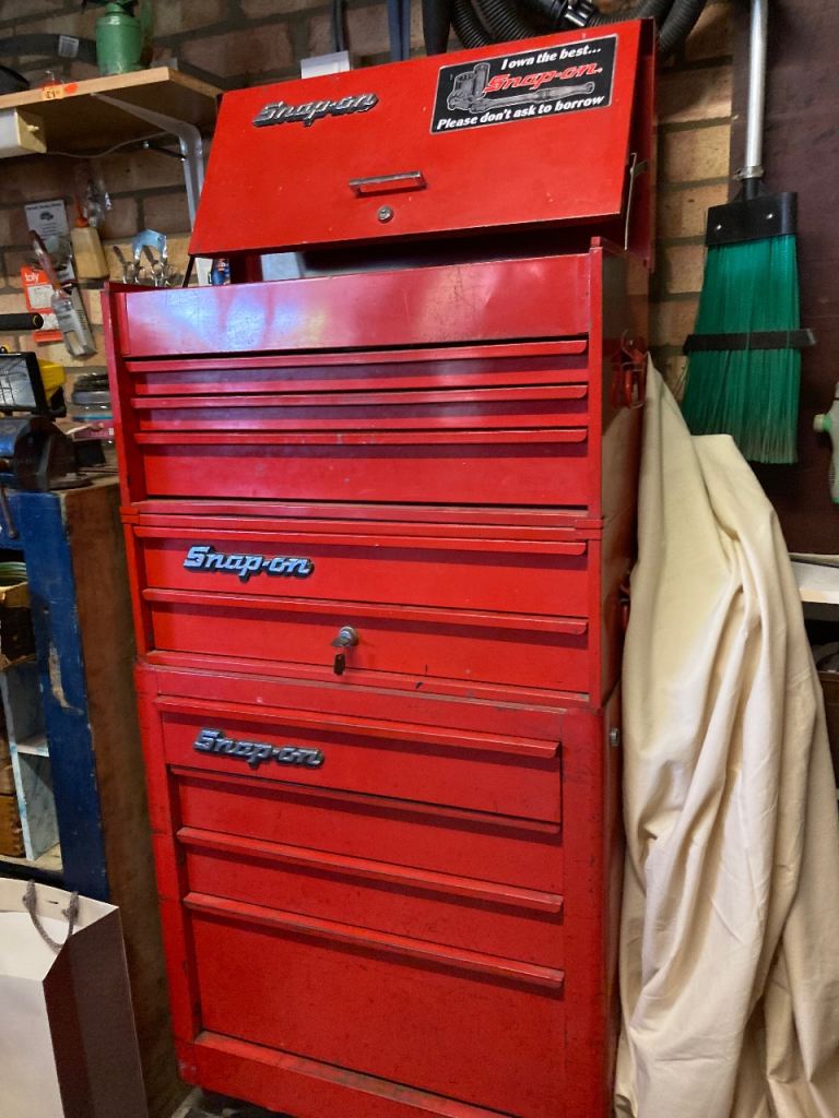Vintage Snap On tool box with tools 