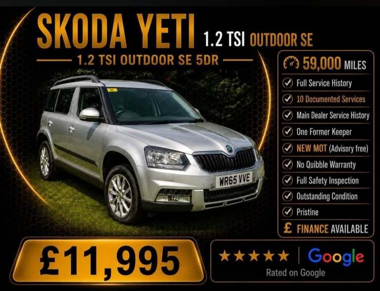 2015 Skoda Yeti 1.2 TSI [110] SE L 5dr HATCHBACK Petrol Manual