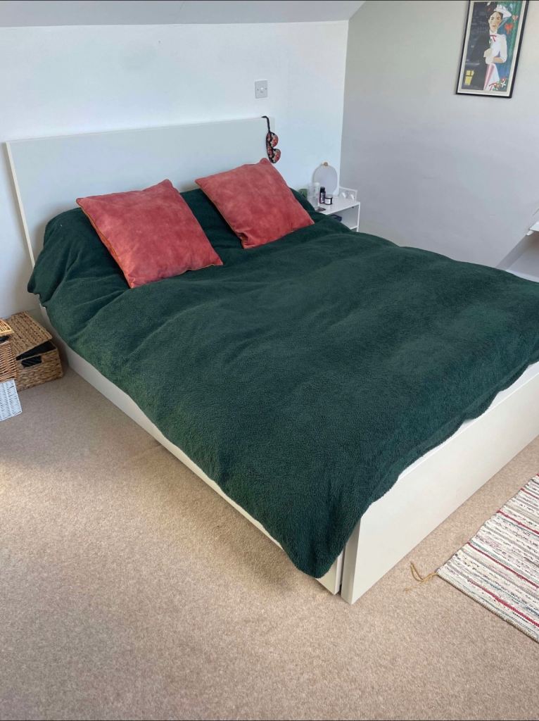 image for Ikea double bed with storage