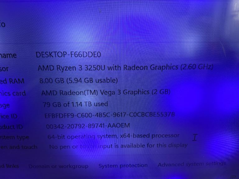 Lenovo Desktop PC - AMD Ryzen 3, 8GB RAM, 1TB Storage