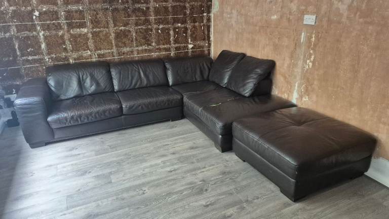 FREE TO COLLECT DFS leather corner sofa