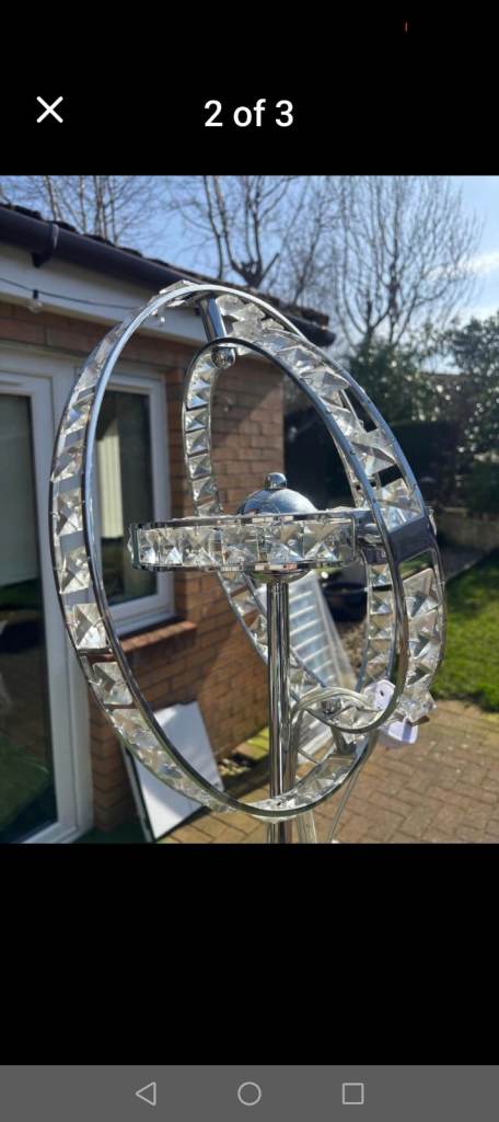 Dar Eternity 6 Light Floor Lamp – Silver, As Good As New