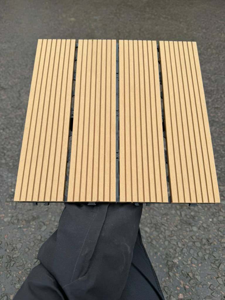 🌿 Durable Composite Garden Decking Tiles – Pack of 11