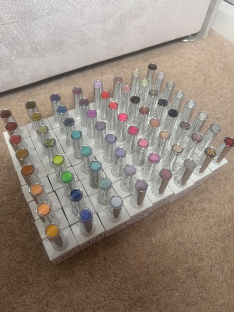 Large Set of Gel Nail Polishes - Multicoloured, As Good As New