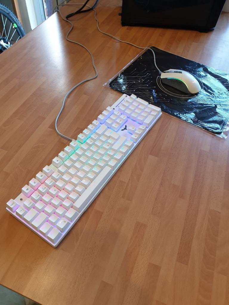 RGB Mechanical Keyboard, Mouse, and Oversized Mouse Mat Combo