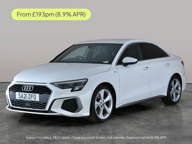 2021 Audi A3 1.0 TFSI 30 S line Saloon 4dr Petrol Manual Euro 6 (s/s) (110 ps) - SPORTS  Saloon P...