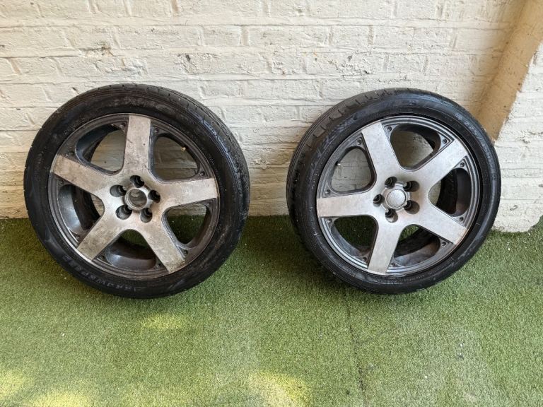 18” vw alloy wheels with 225/45r17 tyres set of 4