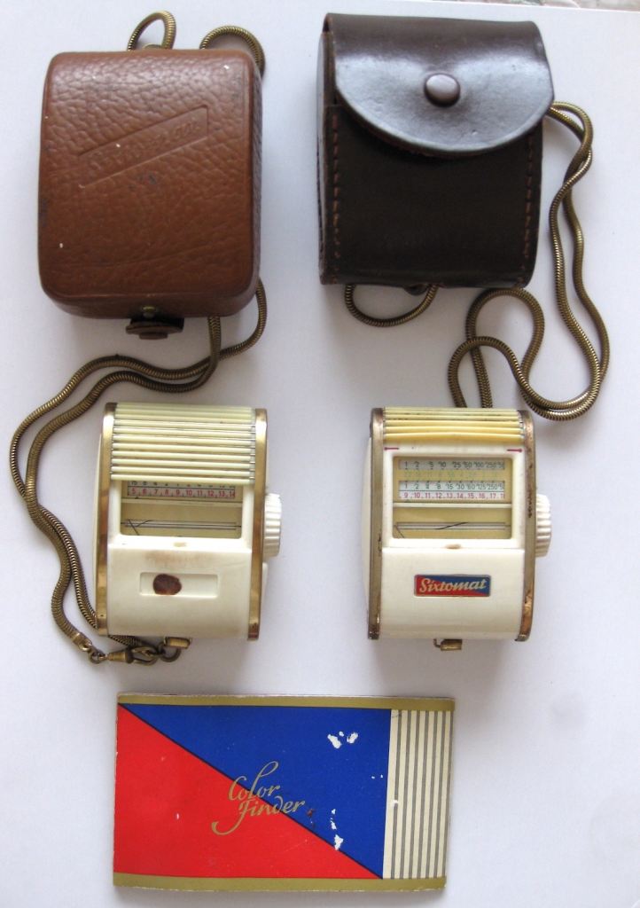 Gossen Sixtomat Colour Finder Photographic Lightmeters/Exposure meters with case and manual