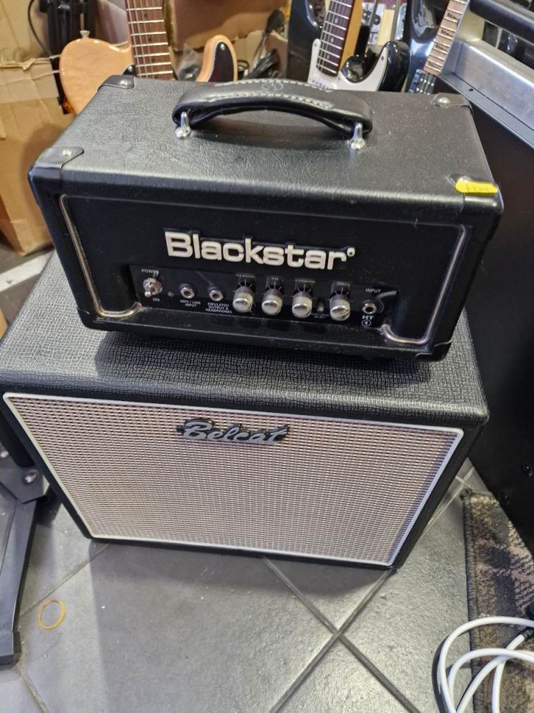 Blackstar Guitar Amplifier Head & Belcat G110 Speaker Cabinet
