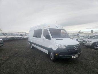 2019 ON 69 PLATE MERCEDES BENZ SPRINTER 516CDI 5OT RWD 160BHP LWB CREW VAN ULEZ 