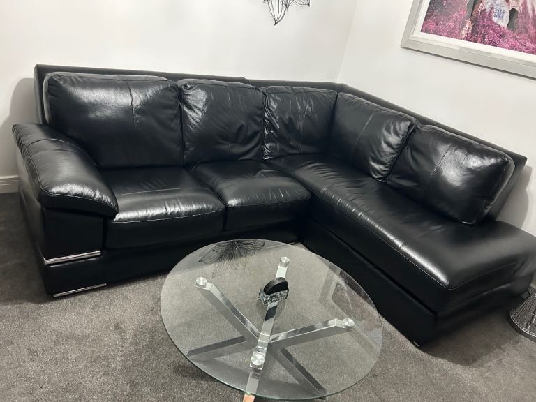 Leather corner sofa 