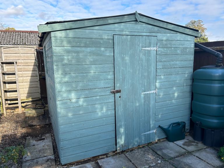 Garden Shed – Blue, Fair Condition